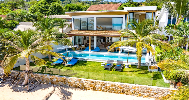 koh samui beachfront villa 5 bed bang por 28630