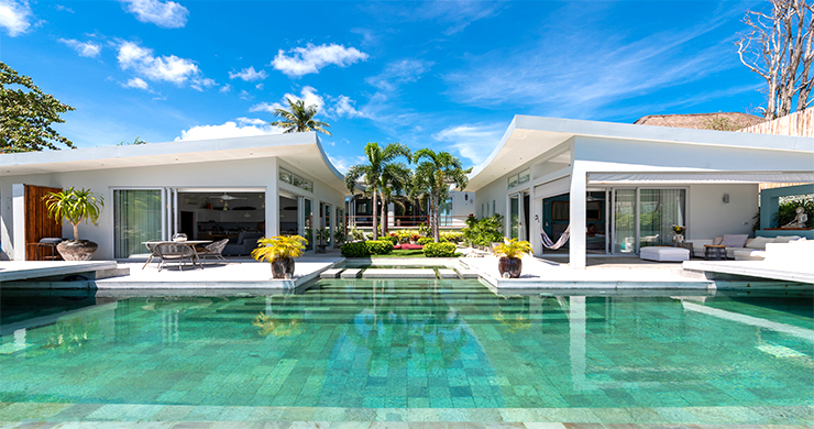 koh samui beachront luxury villa for sale plai laem 27785
